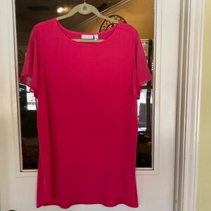 Susan Graver tunic short sleeve top size XL